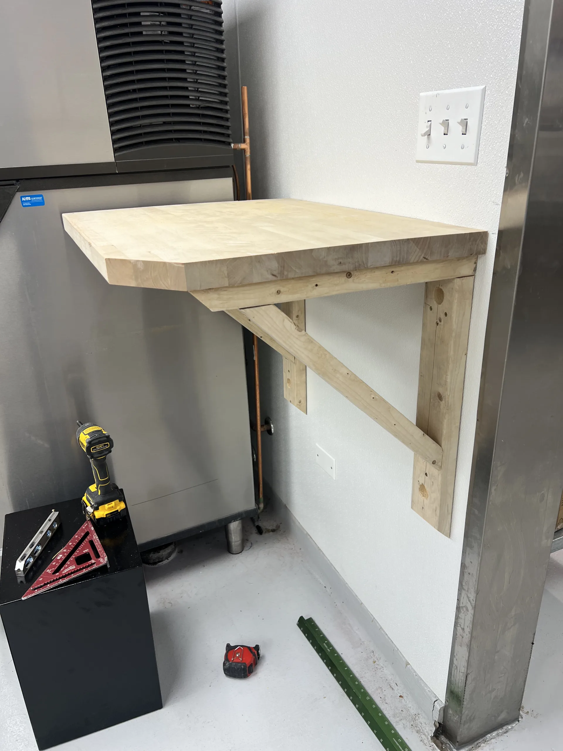 wallmountedwoodutilityshelfinstallationchicago Handyman Services in Chicago