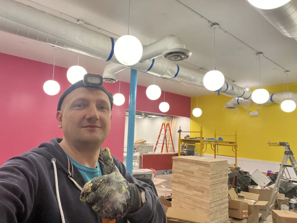 Restaurant Remodeling in Chicago: Interior Painting and Finish Prep at Hot Chi