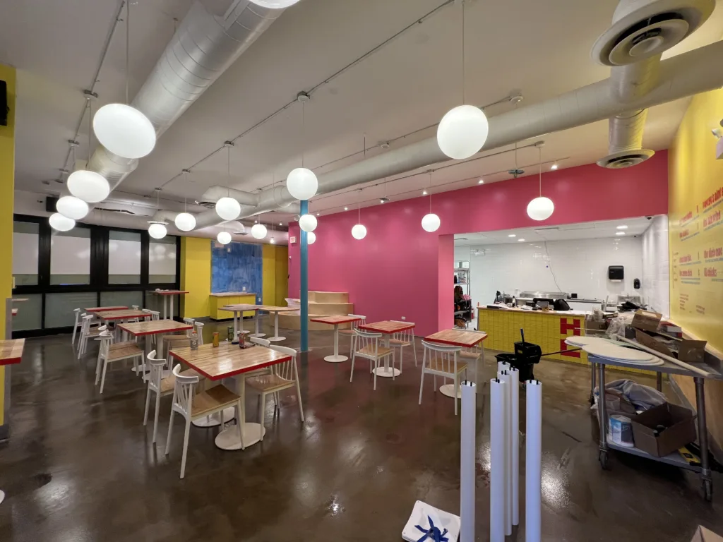 Custom Butcher Block Tables and Cabinet Tops for Hot Chi Restaurant in Chicago