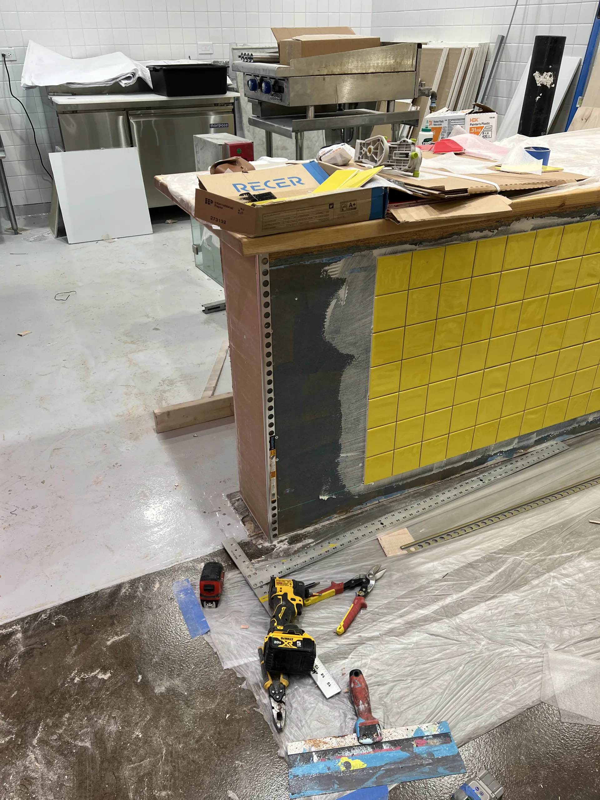 hotchirestaurantcountertileinstallationworkareachicago Handyman Services in Chicago
