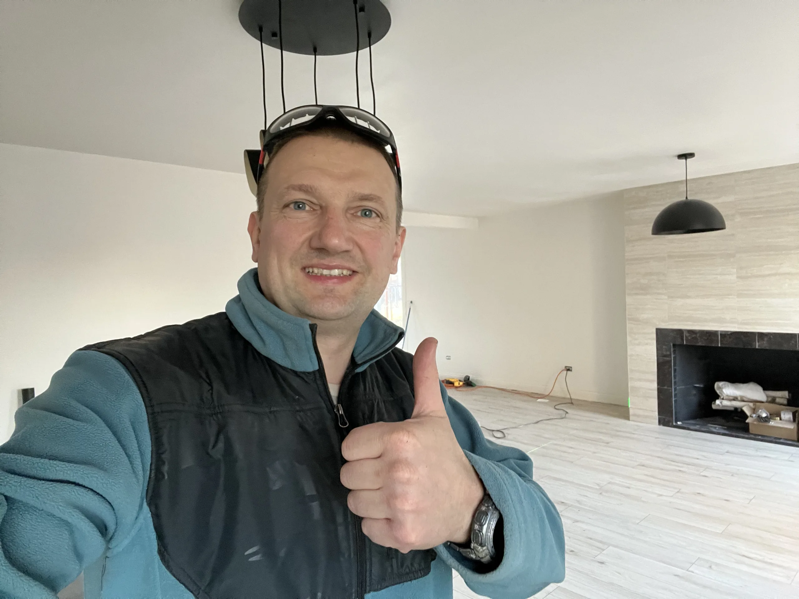 officelaminateflooringprojectprogresschicago Handyman Services in Chicago